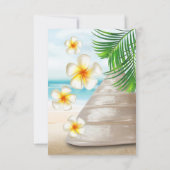 Weddenschap op het strand - Sla de datum op Save The Date (Achterkant)