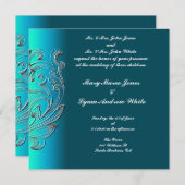 Weddenschap Op ingeslagen toon Aqua Classic Kaart (Voorkant / Achterkant)