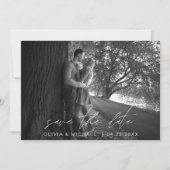 Weddenschap Opslaan Datum handgeschreven fotominim Kaart (Voorkant)