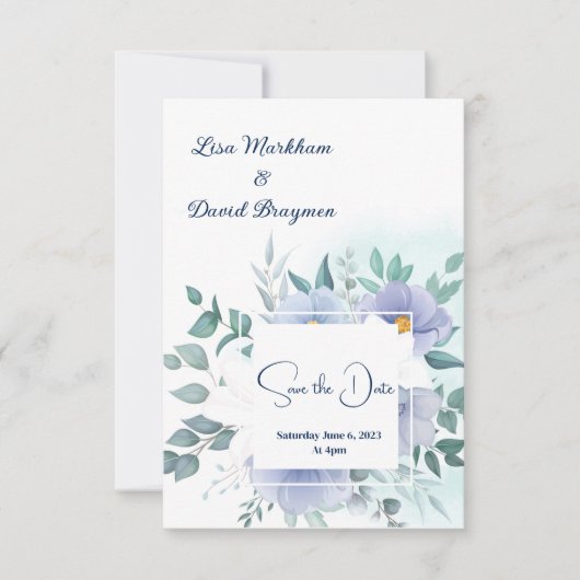 Weddenschap Opslaan Datum uitnodiging (Voorkant)