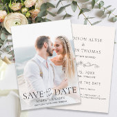 Weddenschap Opslagdatum Foto legant script Save The Date