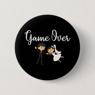 Weddenschap over bride en bruid - Gift Idee Ronde Button 5,7 Cm