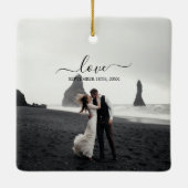 Weddenschap over het internet keramisch ornament (Achterkant)