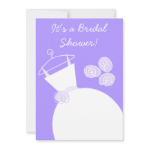 Weddenschap Paarse bruiddoudeuitnodiging voor brui