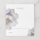 Weddenschap Paarse exotische Floral (Buitenkant ongevouwen)