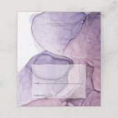 Weddenschap Paarse exotische Floral (Buitenkant ongevouwen)