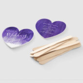 Weddenschap paarse fans met een modern inkt-kunstp handwaaier (Niet-gemonteerd)