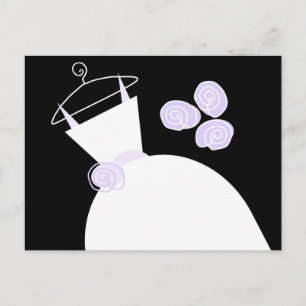 Weddenschap Paarse zwarte pastel horizontaal Briefkaart