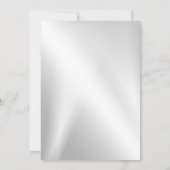 Weddenschap Pink White Floral Silver Rustic Elegan Kaart (Achterkant)