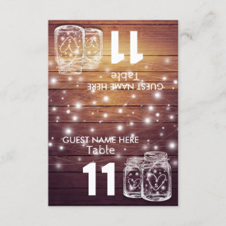 Weddenschap Plaats Tafelnummer Mason Jar Light