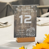 Weddenschap Plaats Tafelnummer Mason Jar Light