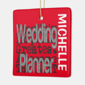 Weddenschap Planner Extraordinaire CUSTOM Keramisch Ornament (Links)