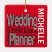 Weddenschap Planner Extraordinaire CUSTOM Keramisch Ornament (Achterkant)