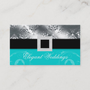 Weddenschap Planner Jewel Blue Silver Visitekaartje