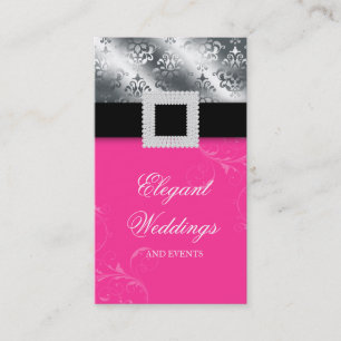 Weddenschap Planner Jewel roze Silver V Visitekaartje