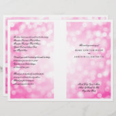 Weddenschap Programma Roze Glitter Lights (Voorkant / Achterkant)
