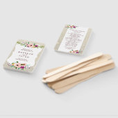 Weddenschap programma voor White Gold Floral Glitt Handwaaier (Niet-gemonteerd)