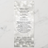 Weddenschap-programma Zilveren glitter-lichten Programma (Achterkant)