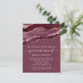 Weddenschap QR Code Burgundy Gold Roos (Staand voorkant)