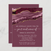 Weddenschap QR Code Burgundy Gold Roos (Voorkant / Achterkant)