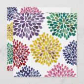 Weddenschap Rainbow Blossom Aangepaste uitnodiging (Voorkant / Achterkant)