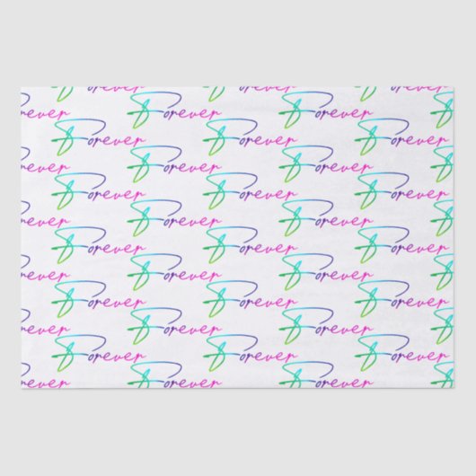 Weddenschap regenboogforever tissuepapier (Voorkant)