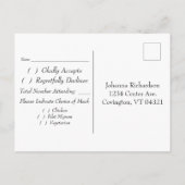Weddenschap RSVP Briefkaart Roses (Achterkant)