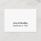 Weddenschap RSVP Online Elegant Typography Insert  Informatiekaartje (Achterkant)