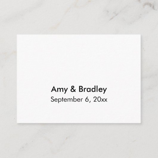 Weddenschap RSVP Online Elegant Typography Insert  Informatiekaartje (Achterkant)