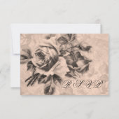 Weddenschap RSVP Rozen Sepia (Achterkant)
