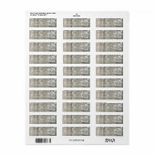 Weddenschap Rustic Wood Mason Jar String Light Etiket (Full Sheet)