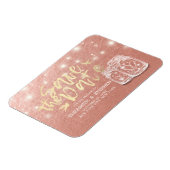 Weddenschap Save The Date Couple Mason Jars Roos G Magneet (Linkerzijde)