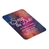 Weddenschap Save the Date Galaxy Nebula Constellat Magneet (Rechterzijde)