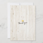 Weddenschap Save the Date Gold Pineapple Couple Wo (Achterkant)