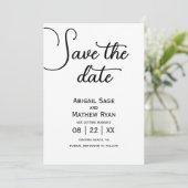 Weddenschap Save the Date Paris Eiffel Tower, ball Kaart (Staand voorkant)