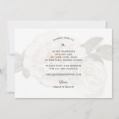 Weddenschap Save the Date Photo Floral Backing (Achterkant)