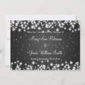 Weddenschap Save the Date Winter Sparkle Black (Achterkant)