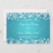 Weddenschap Save the Date Winter Sparkle Blue (Achterkant)