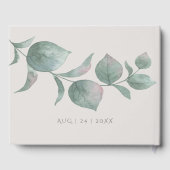 Weddenschap | Silver Sage Eucalyptus Gastenboek (Achterkant)