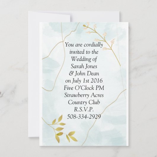 Weddenschap simpel kaart (Voorkant)