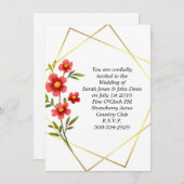 Weddenschap simpel kaart (Voorkant / Achterkant)