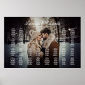 Weddenschap-spreidingsschema met foto bewerkbaar poster (Voorkant)