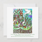 Weddenschap - stad Israël - Sage Kaart (Achterkant)