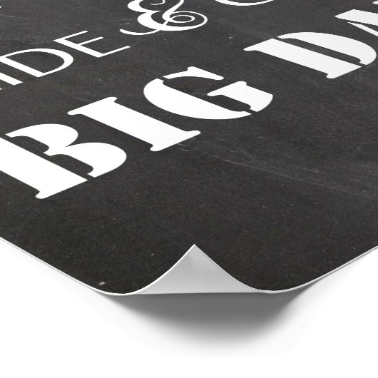 Weddenschap - Stap deze weg voor grote dag Poster (Hoek)