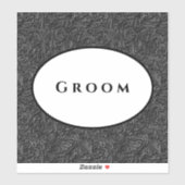 Weddenschap Sticker Groom (Vel)