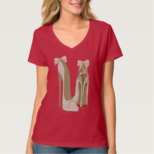 Weddenschap Stiletto High Heels Art Apparel T-shirt