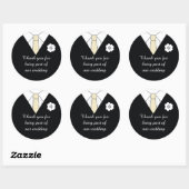 Weddenschap Suit Dank je wel voor Stickers (Vel)