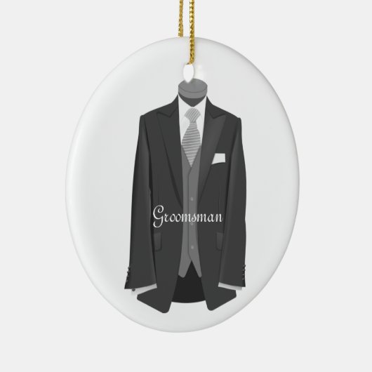 Weddenschap Tuxedo Groomsman Ornament (Rechts)