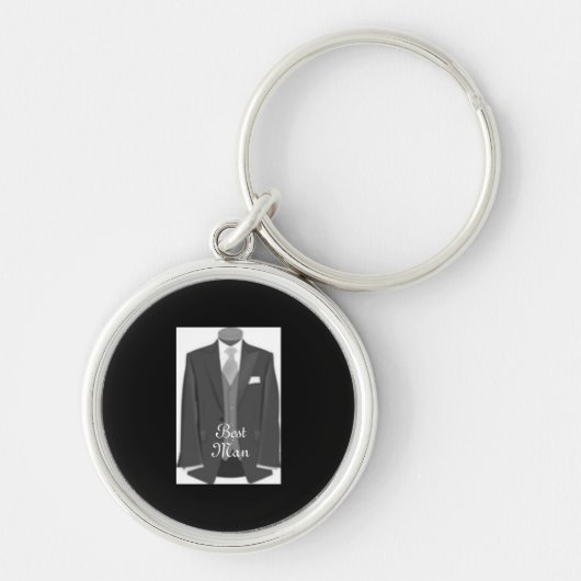 Weddenschap Tuxedo Key Ring Best Man Sleutelhanger (Voorkant)