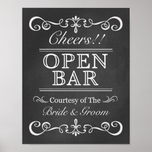Weddenschap - Twitter-bord met open boog Poster